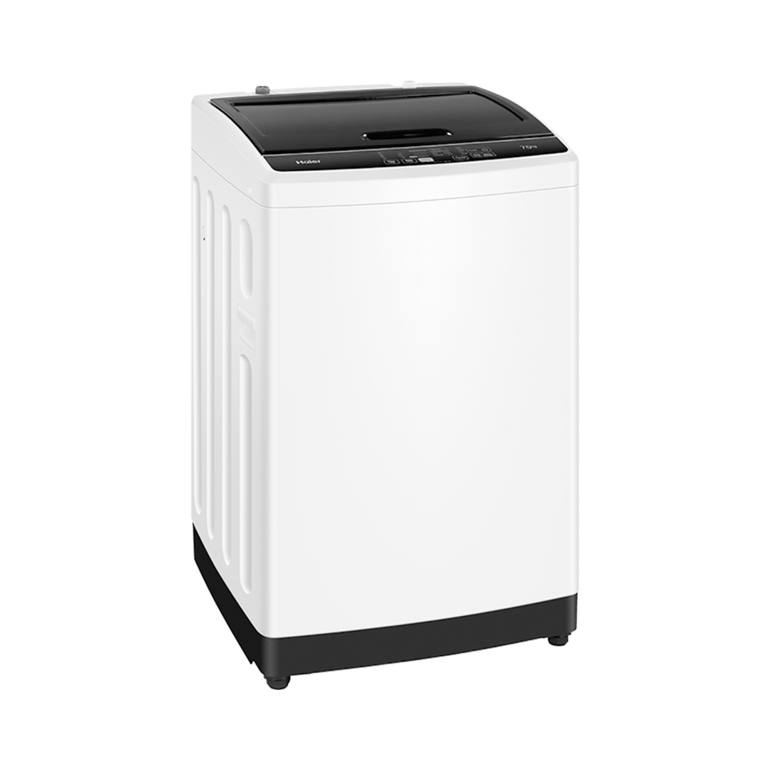 HAIER 7.5KG WHITE WITH BLACK LID TOP LOAD WASHING MACHINE image 3